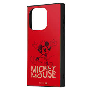 INGREM iPhone 15 Pro ディズニー ハイブリッドケース KAKU ミッキーマウス ドロップ IQDP42K3TBMK35