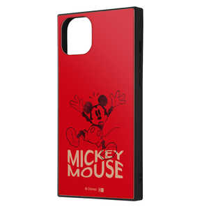 INGREM iPhone 15 Plus ディズニー ハイブリッドケース KAKU ミッキーマウス ドロップ IQDP43K3TBMK35