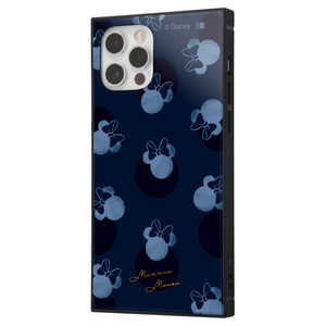 INGREM iPhone 12/ 12 Pro ディズニーハイブリッドケース KAKU ミニーマウス ドットブルー IQ-DP27K3TB/MN31