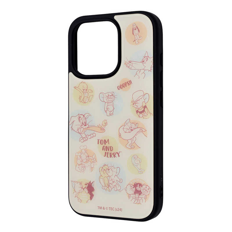 INGREM INGREM iPhone 16 Pro(6.3インチ) トムとジェリー/ maru 衝撃吸収 バンパー ハイブリッドケース/ イングレム IQ-WP47K4TB/TJ66 IQ-WP47K4TB/TJ66