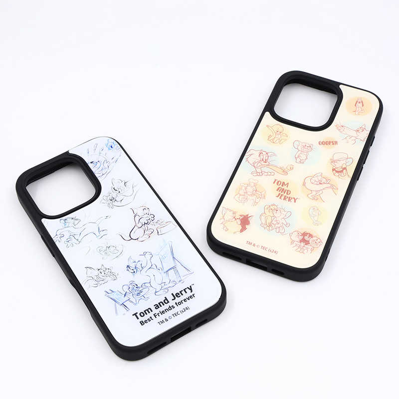 INGREM INGREM iPhone 16 Pro(6.3インチ) トムとジェリー/ maru 衝撃吸収 バンパー ハイブリッドケース/ イングレム IQ-WP47K4TB/TJ67 IQ-WP47K4TB/TJ67
