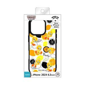 INGREM iPhone 16 Pro(6.3インチ) ルーニー・テューンズ/ maru 衝撃吸収 バンパー ハイブリッドケース/ イングレム IQ-WP47K4TB/TWB2