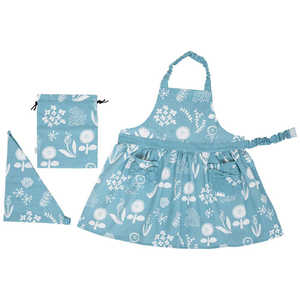 レゾトレーディング キッズエプロンセット(Gather) ブルー 
