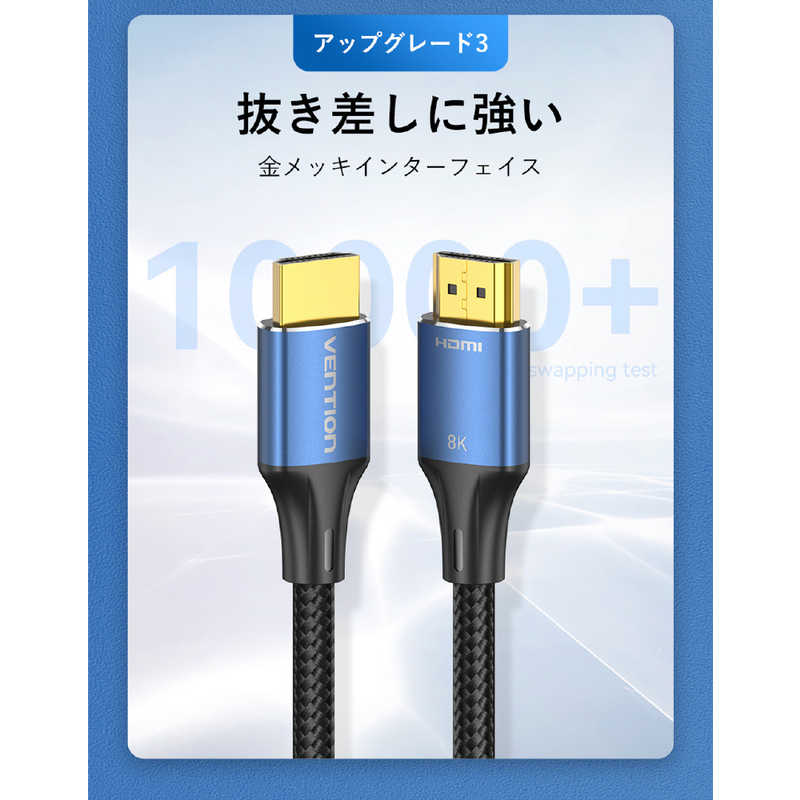 VENTION VENTION 2m HDMIケーブル ［2m /HDMI⇔HDMI /スタンダードタイプ /イーサネット対応］ ブルー AL-1185 AL-1185