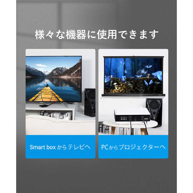 VENTION VENTION 2m HDMIケーブル ［2m /HDMI⇔HDMI /スタンダードタイプ /イーサネット対応］ ブラック AA-1338 AA-1338