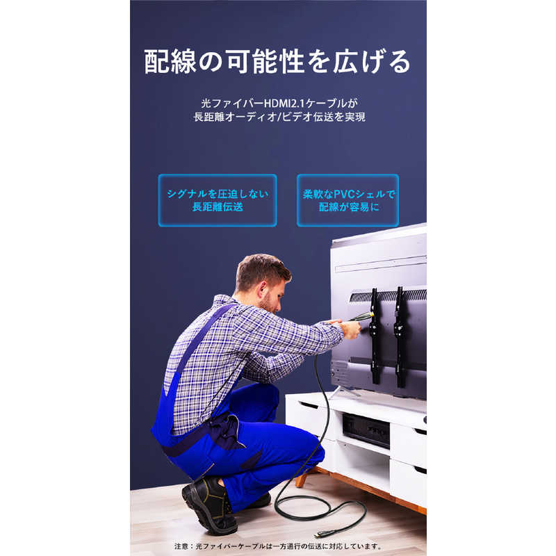 VENTION VENTION 100m 業務用 HDMIケーブル ［HDMI⇔HDMI /スタンダードタイプ］ ブラック AL-1659 AL-1659