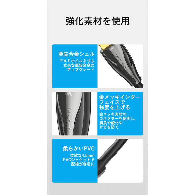VENTION VENTION 100m 業務用 HDMIケーブル ［HDMI⇔HDMI /スタンダードタイプ］ ブラック AL-1659 AL-1659