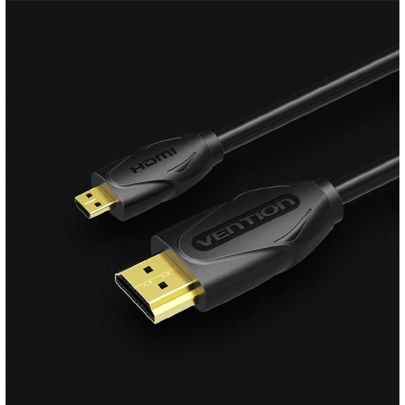 VENTION VENTION 1.0m micro HDMIケーブル ［1m /HDMI⇔MicroHDMI /イーサネット対応］ VA-1666 VA-1666