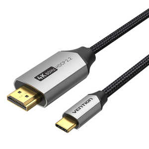 VENTION 1.5m USB-C ⇔ HDMI ケーブル ブラック CR-2090 VENTION 1.5m USB-C ⇔ HDMI ケーブル ブラック CR-2090