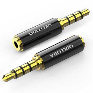 VENTION オーディオ変換プラグ 4極ステレオ超ミニプラグ(2.5mm)⇒4極ステレオミニプラグ(3.5mm) BF-6647