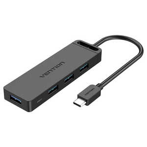VENTION USBハブ Type-C to 4-Port USB 3.0 ハブ セルフパワー/バスパワー対応 0.15M ［バス＆セルフパワー /4ポート /USB3.0対応］ TG-8221