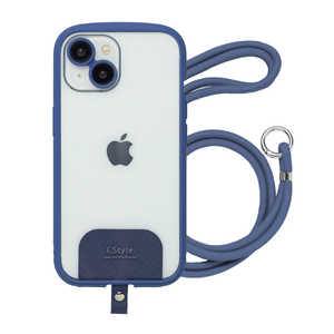 ナチュラルデザイン iPhone15 6.1インチ/14 i.Style Shoulder ケース i.Style Shoulder グレイッシュブルー iP23-61-ISSH02