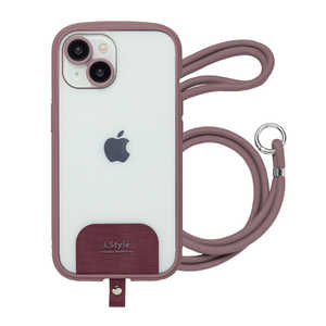 ナチュラルデザイン iPhone15 6.1インチ/14 i.Style Shoulder ケース i.Style Shoulder カカオ iP23-61-ISSH05