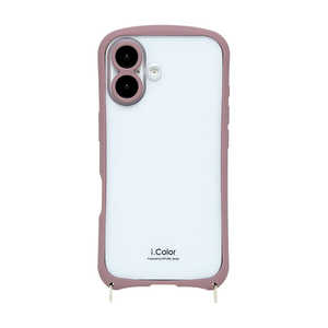 ナチュラルデザイン iPhone 16(6.1インチ)i.colorケース カカオ iP24-61-ICSH05