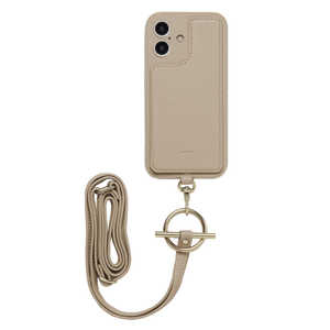 ナチュラルデザイン iPhone 16(6.1インチ)milaケース サンドベージュ iP24-61-MIL04