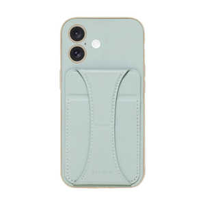 ナチュラルデザイン iPhone 16(6.1インチ)NICOLAケース ブルー iP24-61-NIC03