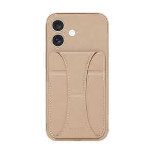 ナチュラルデザイン iPhone 16(6.1インチ)NICOLAケース ブラウン iP24-61-NIC04