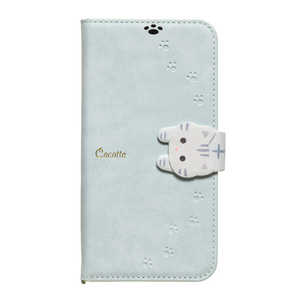 ナチュラルデザイン iPhone 16e 手帳型ケース New Cocotte ブルーグレー iP24SP-COT09 ナチュラルデザイン iPhone 16e 手帳型ケース New Cocotte ブルーグレー iP24SP-COT09