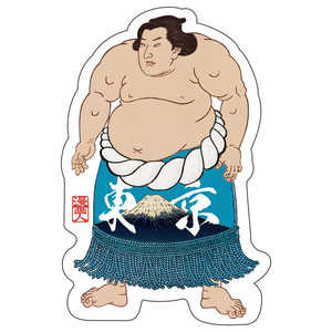 ギャラデザインファクトリー ギャラデザイン ダイカットシール 相撲 青 ST003
