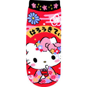 ジェイズプランニング ソックス 和柄シリーズ ハローキティ 花日和 ハローキティ 花日和 