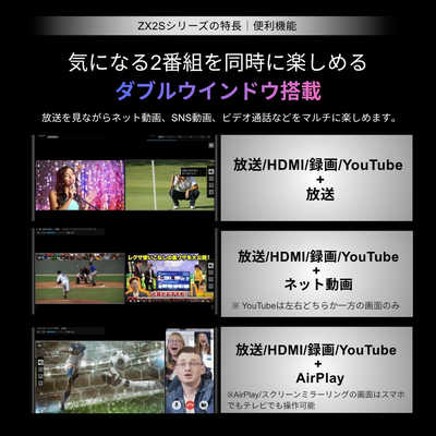 TVS REGZA RGB Mini LED液晶テレビ REGZA レグザ ZX2 65V型 4K対応 4K