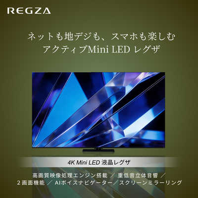TVS REGZA Mini LED液晶テレビ REGZA 55V型 4K対応 4Kチューナー内蔵
