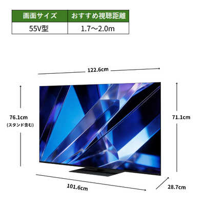 TVS REGZA Mini LED液晶テレビ REGZA 55V型 4K対応 4Kチューナー内蔵