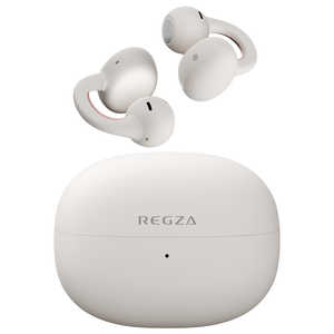TVS REGZA オープンイヤーカフ型イヤホン REGZA(レグザ) ［ワイヤレス(左右分離) / オープンイヤー型 / Bluetooth対応］ アイボリー RB-A1S-IV
