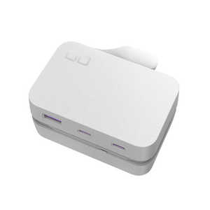 CIO Polaris CUBE Built in CABLE ［5ポート /USB Power Delivery対応 /GaN(窒化ガリウム) 採用］ ホワイト CIO-PCBC67W2C1A-WH