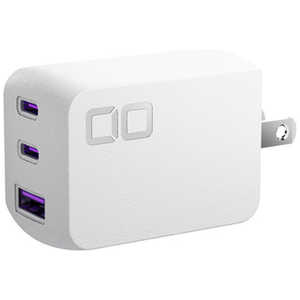CIO NovaPort TRIO II 67W2C1A ［3ポート /USB Power Delivery対応 /GaN(窒化ガリウム) 採用］ CIO-G67W2C1A-N2-WH