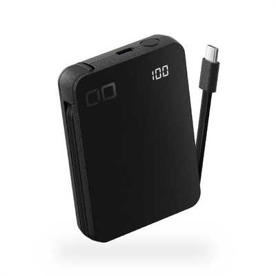 CIO モバイルバッテリー SMARTCOBY Ex03 SLIM PLUG&CABLE ブラック