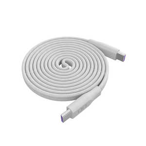 CIO Mate Flat Spiral Cable CtoC 1.5m ナチュラルホワイト CIO-NLSC-FL-CC15-NWH