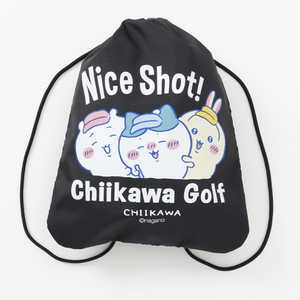 ちいかわGOLF ゴルフ用品 ちいかわゴルフ ナップザック ナイスショット ブラック 2605-CK407