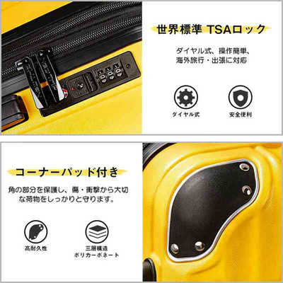 NEWTRIP 超軽量スーツケース 拡張機能付き 0201 Lサイズ 宿泊目安：1