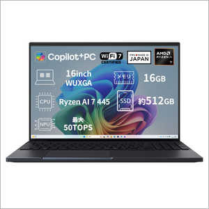 �x�m�� FUJITSU FMV Note A A79-L3B �mAMD Ryzen AI 7 / ������16GB / SSD512GB / Win11 Home / 16.0�^ / 2026�N10�����f���n �R�[���u���b�N K0NF0000JP