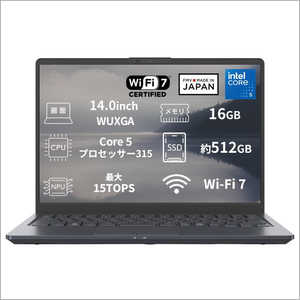 �x�m�� FUJITSU FMV Note M M55-L3B �mintel Core 5 / �������F16GB / SSD�F512GB / Win11 Home / 14.0�^ / 2026�N11�����f���n �u���[�u���b�N K0NA0000JP