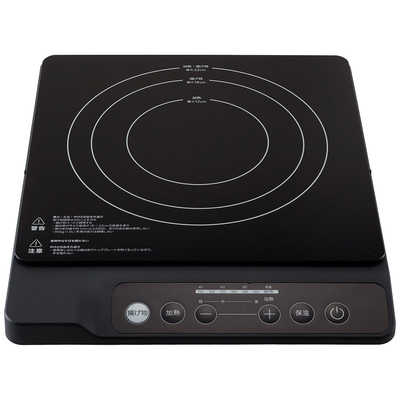 IH調理器具 ビックアイデア 卓上IH調理器 ブラック BIM-IHC01-K の通販 - カテゴリ