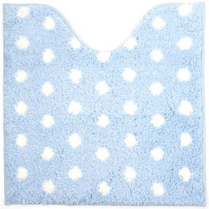 カキウチ ふんわリッチ トイレマットM ドット ブルー FUNWARICHMATM カキウチ ふんわリッチ トイレマットM ドット ブルー FUNWARICHMATM