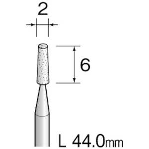 ミニター ミニモ ミニチュアホワイト砥石 WA＃500 φ2 (10本入) CA1062