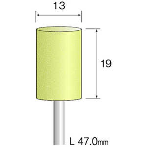ミニター ミニモ イエロー砥石 WA＃100 φ13 (10本入) CA3189