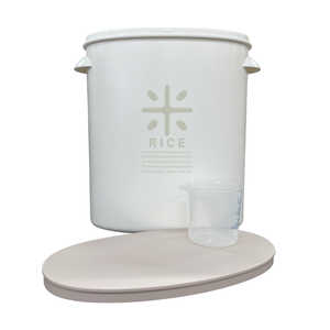 リバティコーポレーション 袋のまま 米びつ 5kg用 ライスストッカー ホワイトワームグレー LD-287 リバティコーポレーション 袋のまま 米びつ 5kg用 ライスストッカー ホワイトワームグレー LD-287