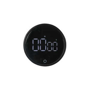 リバティコーポレーション LED デジタルタイマー リピート機能 マグネット キッチン ブラック LD-722