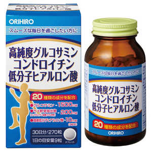 オリヒロプランデュ 高純度グルコサミンコンドロイチン低分子ヒアルロン酸 270粒 オリヒロプランデュ 高純度グルコサミンコンドロイチン低分子ヒアルロン酸 270粒