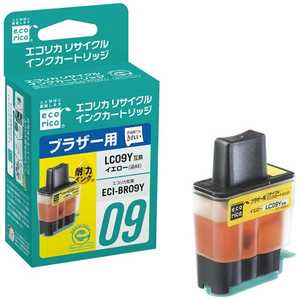 エコリカ LC09Y互換ブラザー用リサイクルインクカートリッジ ECI-BR09Y エコリカ LC09Y互換ブラザー用リサイクルインクカートリッジ ECI-BR09Y