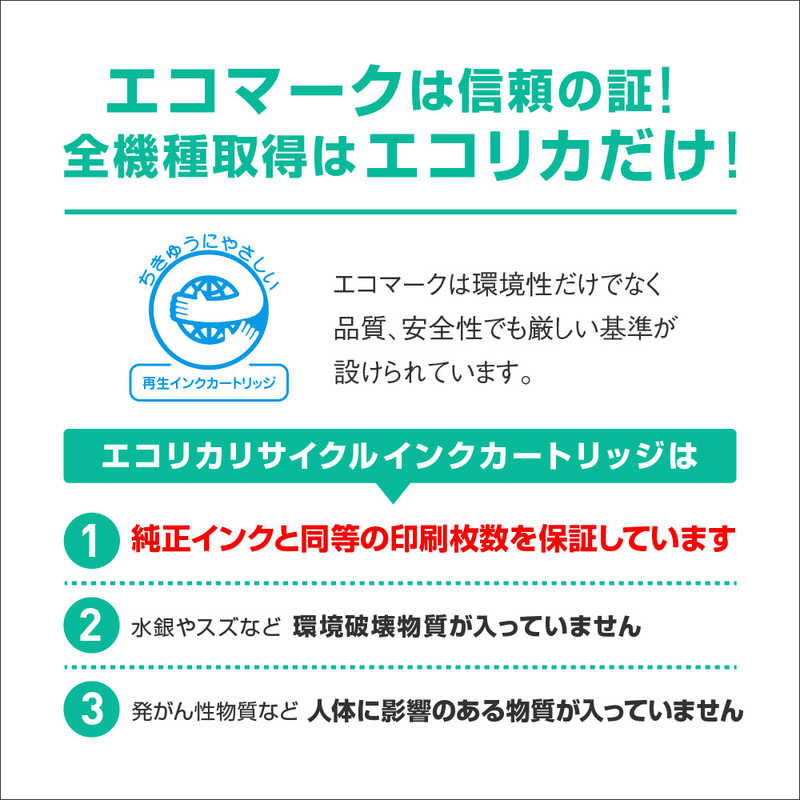 エコリカ エコリカ キヤノン BCI-19BK 互換リサイクルインク ECI-C19B ECI-C19B