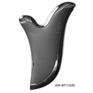 ツカモトコーポレーション 美顔器 温感かっさ フェイスケア ボディケア HEARTUP AiMY ［EMS美顔器 / 国内・海外対応］ グレー AIM-BT11（GR）