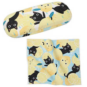 名古屋眼鏡 メガネケース クロス付き レモンたま J487-LT