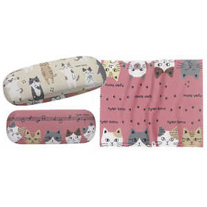 ノアファミリー メガネケース(クロスツキ) J599 NT ニャントモ J599_NT