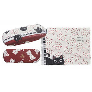 ノアファミリー メガネケース(クロスツキ) J599 ON オンプトタマ 音符とたま J599_ON