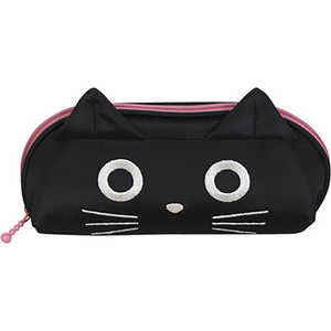 ノアファミリー 猫 メガネケース BK ブラック J605